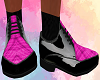 Pink & Black Plaid Shoes