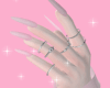 ♡ doll pink nails ♡
