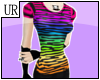UR~ Rainbow Zebra Outfit