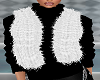 Black Sweater White fur