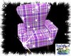 [LM] Purple Plaid Chair