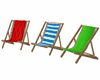 3 beach chairs