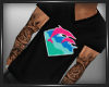 |K| Blk Pink Dolphin Tee