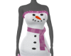 Snowman Pink Dress