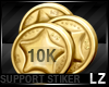 10K Support Stiker