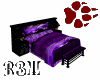 Black & Purple Wolf Bed