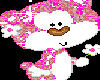 pink glitter bear+flower