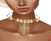 Gold Crucifix Choker