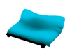 Teal Floor Couch