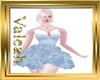 Dress Roses Blue