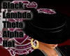 Black Lambda Lady Hat