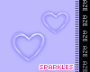 Purple Hearts Sparkles