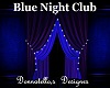blue club curtain