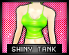 * Shiny tank top - green