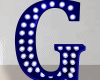 Anim Blue Letter G Sign