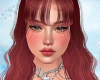 Lucia Red + bangs