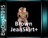 [BD]BrownJeanSkirt+