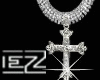 Diamond Iced Cross chain