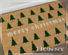 H. Christmas Door Mat