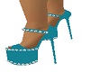 turquiose gem shoes