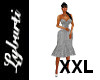 Gray Satin Dress XXL