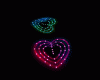 Neon Heart Floor Lights