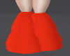M - Fluffy Red Boots