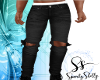 {SS} Blk Ripped Jeans V1