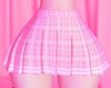 S! Plaid Skirt - Pinku