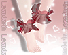 Loe~Ruffle Stilettos Red