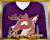 Reindeer Sweater Purple