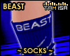 !T Blue Beast Socks