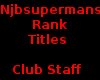 Rank Titles Club Staff