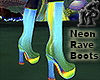 Neon Rave Boots