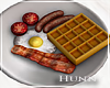 H. Waffle Eggs & Bacon