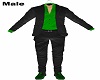 Black Suit Green Shirt