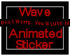 ULL Love it Wave Sticker