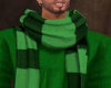 Green Sweater w/Scarf