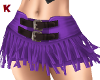 Fringe Skirt  Purple