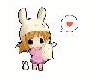 Cute bunny girl