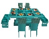 *PFE Dining Table - Teal