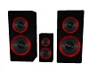 Red / black club speaker