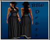 BBW Black Evening Gown