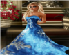 Blue Snow Flake Gown