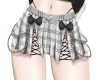 Chain goth skirt white