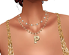 GOLD 'P' CHAIN NECKLACE