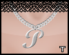 .t. "P" necklace