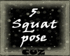 [CUZ]5 Squat Poses