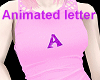Letter A shirt - pink