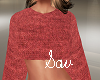 Red Cropped Sweater